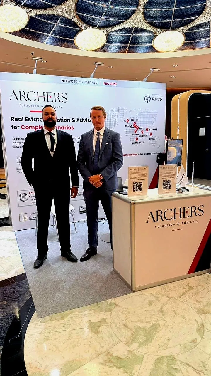 Rus Kolinko and an Archers colleague at the Archers stand, FRC 2026